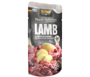 בלקנדו פאוץ –  כבש וחמוציות – 125 גרם